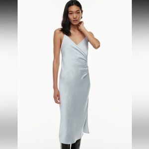ARITZIA Wilfred Scenery Dress Sterling Blue